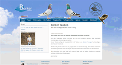 Desktop Screenshot of borker-tauben.de