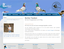 Tablet Screenshot of borker-tauben.de